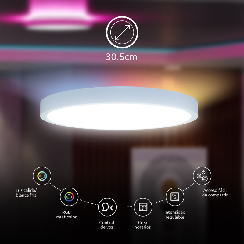 Lampara de techo Led inteligente Nexxt NHB-C810