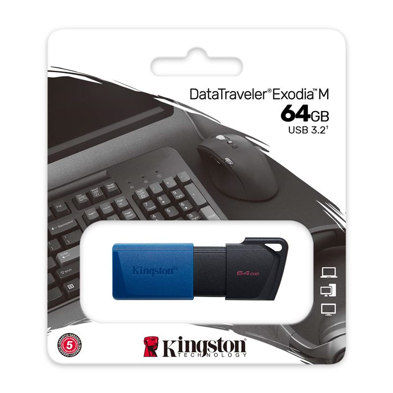 Memoria USB 3.2 Kingston 64GB DataTraveler Exodia