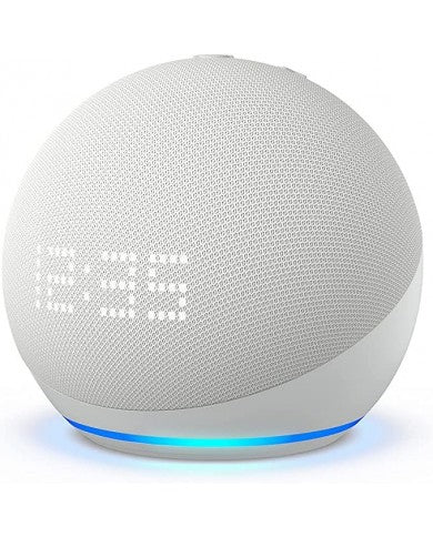 Echo Dot Cloud 5ta Generación con Reloj - Blanco