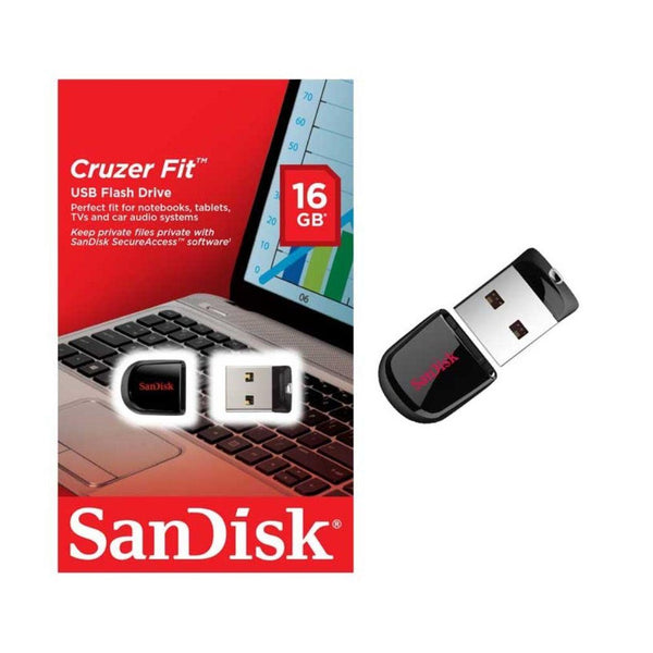 Memoria USB Sandisk Cruzer Fit 16GB